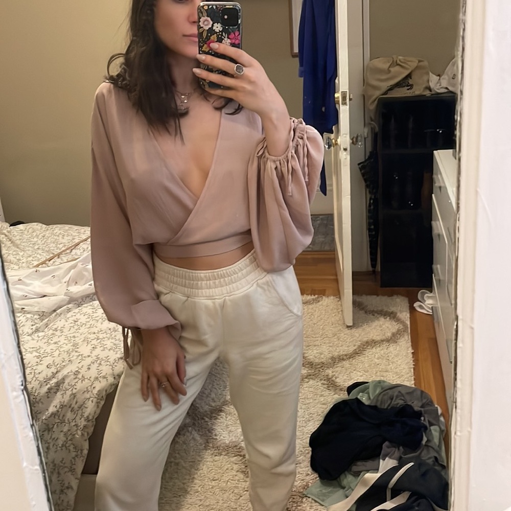 Topshop Dusty pink top size 2